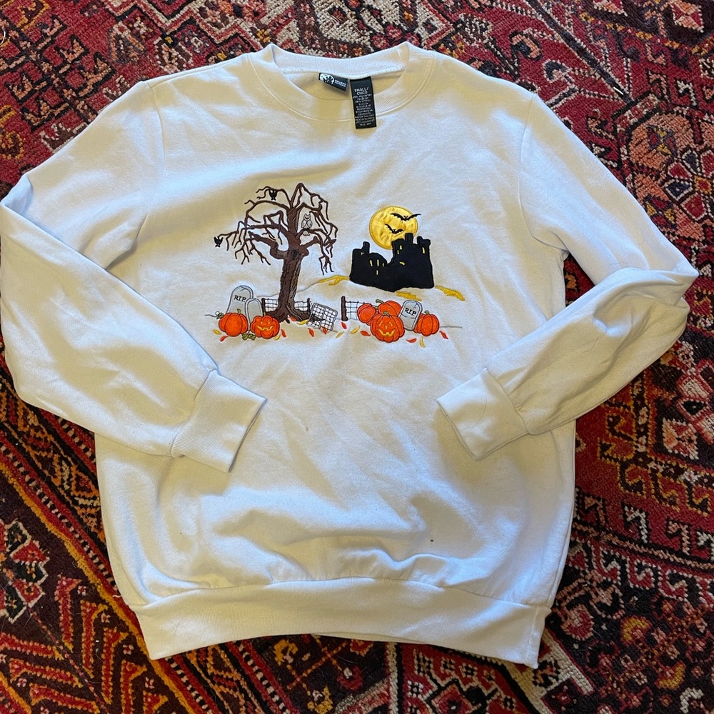 Vintage Embroidered Halloween Crewneck